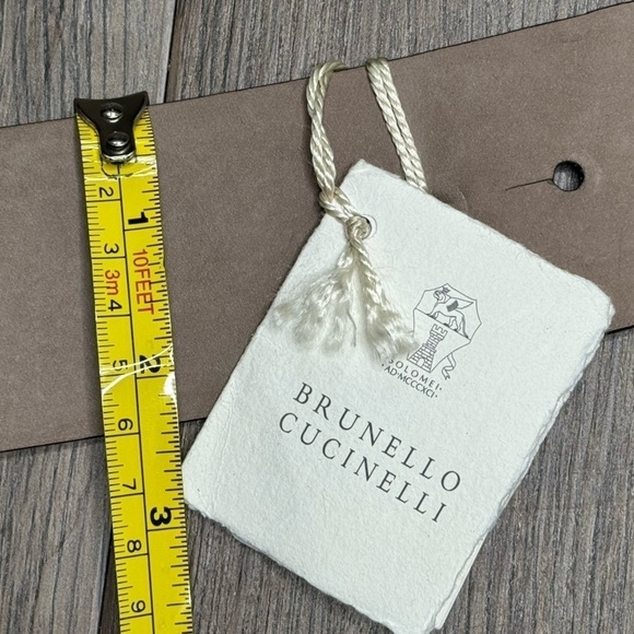 Brunello Cucinelli Wide Fold Detail Brown Women's Belt 🌟 - Picture 12 of 12